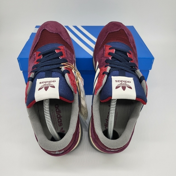 New adidas ZX 420 'Maroon Collegiate Navy' Men's Athletic Shoes Size 10 - Picture 5 of 9